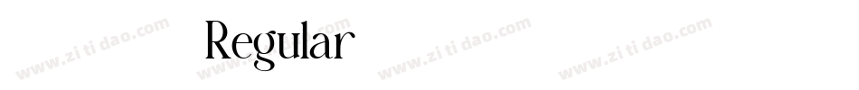 叶根友唐楷卡黑 Regular字体转换